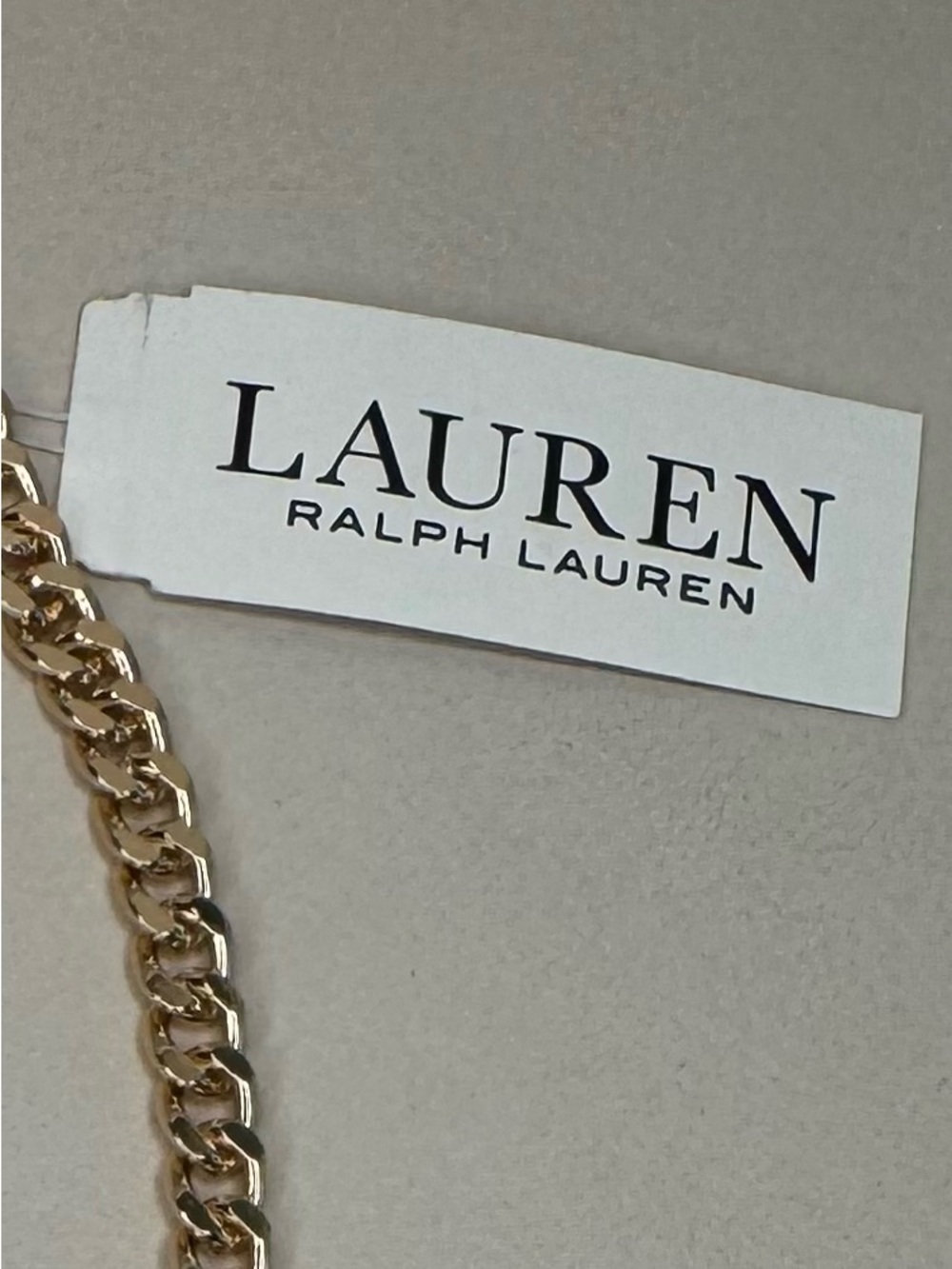 NWT Lauren Ralph Lauren Erinite Green Charm Toggle Necklace Gold Tone 17” - Picture 6 of 15